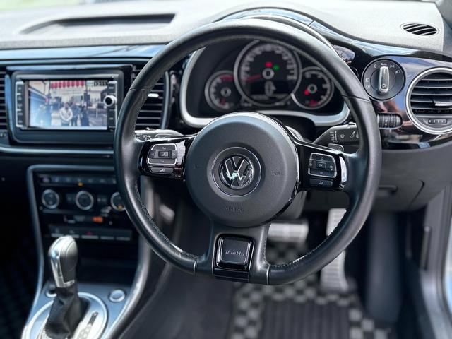 ザ・ビートル Rラインマイスター 純正ナビ&フルセグ&Bカメラ 点検済 禁煙 ラ ドライブレコーダー ブラックレザー(13枚目)