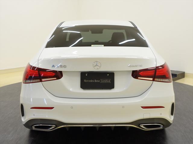 Ａクラスセダン Ａ２５０　４マチック　セダン　ＡＭＧライン　レーダーセーフティパッケージ　アドバンスドパッケージ　ナビゲーションパッケージ　Ｂｌｕｅｔｏｏｔｈ接続　ＥＴＣ　ＬＥＤヘッドライト　ＴＶ　アイドリングストップ　クルーズコントロール　コネクテッド機能（4枚目）