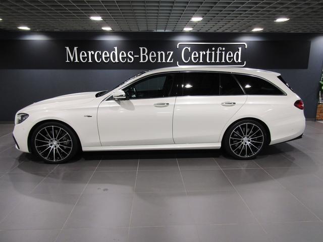 Eクラスステーションワゴン E53 4マチック+ ステーションワゴン エクスクルーシブパッケージ Bluetooth接続 ETC LEDヘッドライト TV コネクテッド機能 サイドカメラ サンルーフ・ガラスルーフ シートエアコン シートヒーター ナビ バックモニター(3枚目)