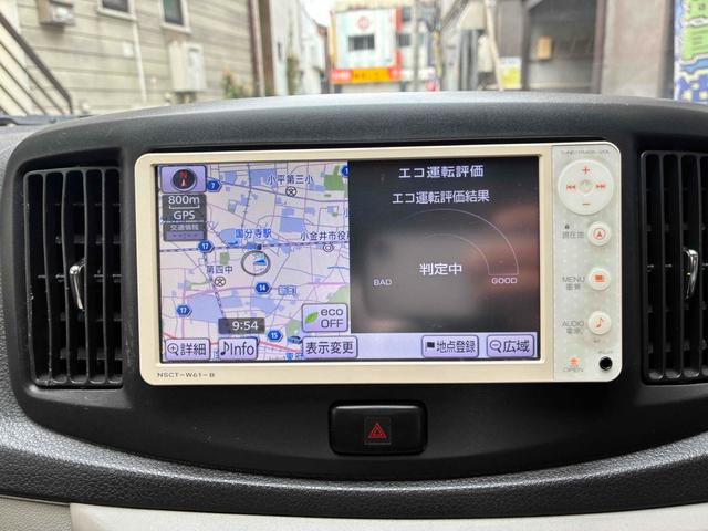 ミライース Ｘ　ナビ　ＴＶ　キーレスエントリー　アイドリングストップ　電動格納ミラー　ＣＶＴ　盗難防止システム　ＡＢＳ　ＵＳＢ　ミュージックプレイヤー接続可　衝突安全ボディ　エアコン　パワーステアリング（4枚目）