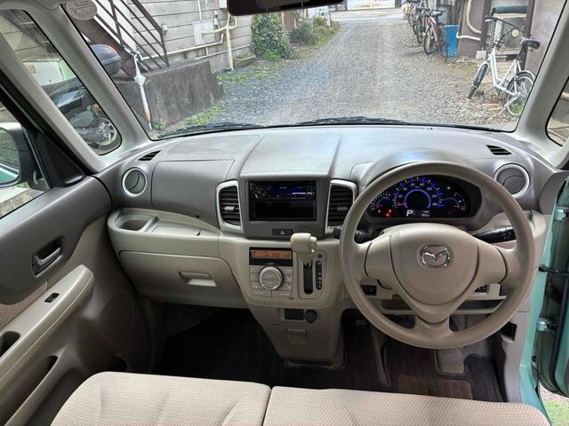 フレアワゴン ＸＳ　ＥＴＣ　両側スライド・片側電動　スマートキー　アイドリングストップ　電動格納ミラー　ベンチシート　ＣＶＴ　盗難防止システム　ＡＢＳ　ＣＤ　ミュージックプレイヤー接続可　衝突安全ボディ　エアコン（2枚目）