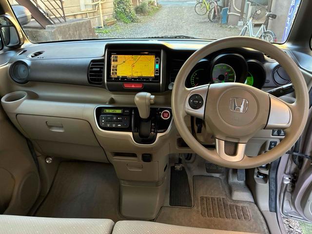 N-BOX G・Lパッケージ ドライブレコーダー ETC バックカメラ 両側電動スライドドア ナビ TV スマートキー アイドリングストップ ベンチシート フリップダウンモニター CVT ABS ESC CD DVD再生(2枚目)