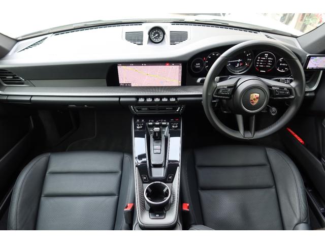 ９１１ ９１１カレラＳ　スポーツクロノパッケージ　黒革シートヒーター　ＰＡＳＭ　純正ナビ　３６０°アラウンドビューカメラ　ＡｐｐｌｅＣａｒＰｌａｙ　２０／２１ｉｎカレラクラシックホイール　前後ドラレコ　スーパーキャットレーダー　点検記録簿５枚すべてディーラーにて（3枚目）