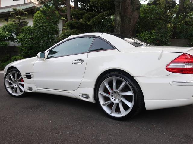 SL500 革シート ナビ 左ハンドル AW サンルーフ 禁煙車 オーディオ付 DVD HID 2名乗り クルコン パワーシート AT AC(13枚目)