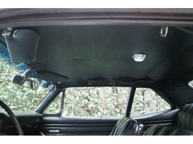 シボレーノーバ ベースグレード　１９７０ＭＹ　０６年登録国内１オーナー　ブラック内装レストア　　　　ＡＴＯ／Ｈ・ディーラー系工場の記録１３枚　３５０エンジン　ホーリーキャブ・クローム加工　Ａレーシング１５ＡＷ　外マフラー（18枚目）