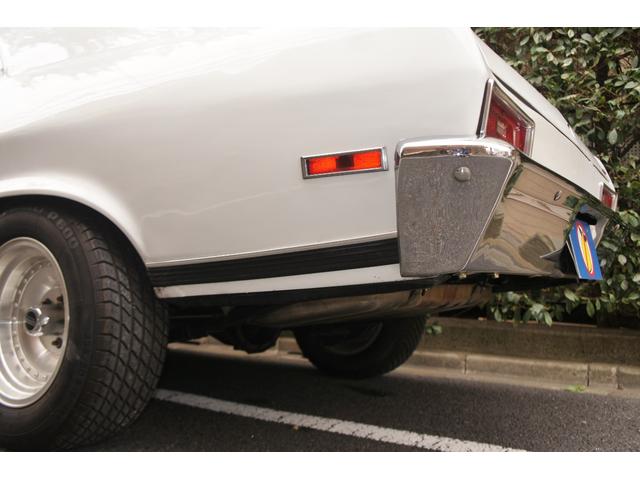 シボレーノーバ ベースグレード　１９７０ＭＹ　０６年登録国内１オーナー　ブラック内装レストア　　　　ＡＴＯ／Ｈ・ディーラー系工場の記録１３枚　３５０エンジン　ホーリーキャブ・クローム加工　Ａレーシング１５ＡＷ　外マフラー（37枚目）