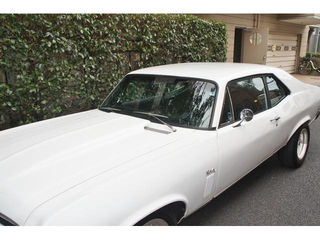 シボレーノーバ ベースグレード　１９７０ＭＹ　０６年登録国内１オーナー　ブラック内装レストア　　　　ＡＴＯ／Ｈ・ディーラー系工場の記録１３枚　３５０エンジン　ホーリーキャブ・クローム加工　Ａレーシング１５ＡＷ　外マフラー（39枚目）