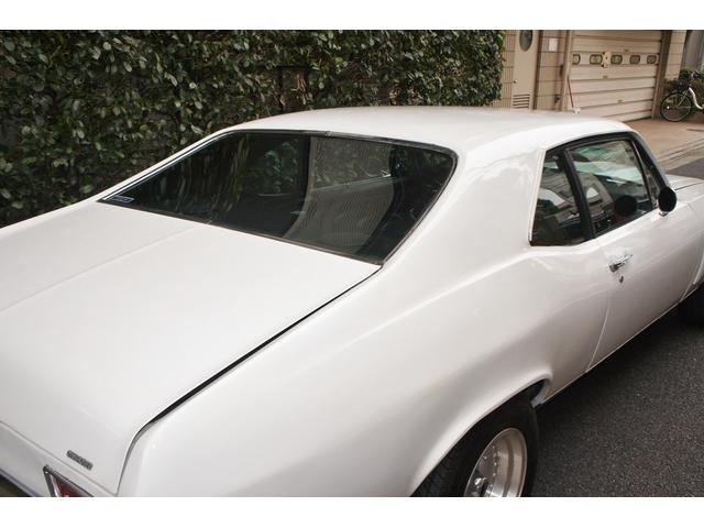 シボレーノーバ ベースグレード　１９７０ＭＹ　０６年登録国内１オーナー　ブラック内装レストア　　　　ＡＴＯ／Ｈ・ディーラー系工場の記録１３枚　３５０エンジン　ホーリーキャブ・クローム加工　Ａレーシング１５ＡＷ　外マフラー（40枚目）