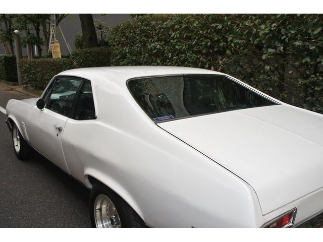 シボレーノーバ ベースグレード　１９７０ＭＹ　０６年登録国内１オーナー　ブラック内装レストア　　　　ＡＴＯ／Ｈ・ディーラー系工場の記録１３枚　３５０エンジン　ホーリーキャブ・クローム加工　Ａレーシング１５ＡＷ　外マフラー（41枚目）