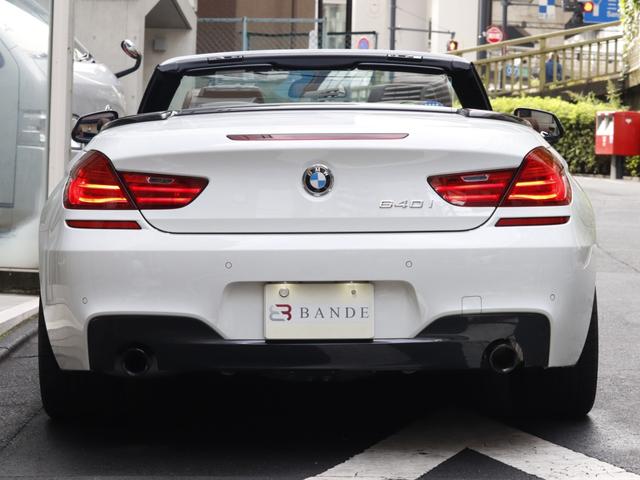 ６シリーズ ６４０ｉカブリオレ　Ｍスポーツ　ワンオーナー　後期モデル　ソフトクローズ　ベンチレーション　ランバーサポート　スルーローディング　茶革　ＬＥＤヘッドライト　ＡＣＣ　ＨＵＤ（3枚目）