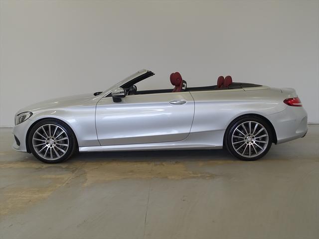 Ｃクラス Ｃ１８０　カブリオレ　スポーツ　Ｂｌｕｅｔｏｏｔｈ接続　ＣＤ　ＤＶＤ再生　ＥＴＣ　ＬＥＤヘッドライト　ＴＶ　アイドリングストップ　クルーズコントロール　シートヒーター　トランクスルー　ナビ　バックモニター　パワーシート　フロアマット（5枚目）