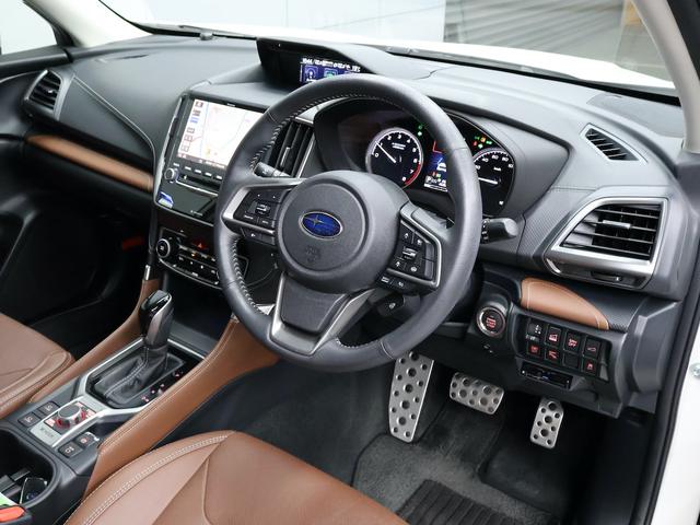 フォレスター アドバンス　１８インチＡＷ　電動テールゲート　Ｄインナーミラー　ルーフレール　アイサイトｖｅｒ３　１オナ　ナビ／ＴＶ　ＰＷシート　前後席ヒータ　茶革シート　前カメラ　左サイドカメラ　Ｂカメラ　ＡＷＤ　ＥＴＣ２．０（10枚目）