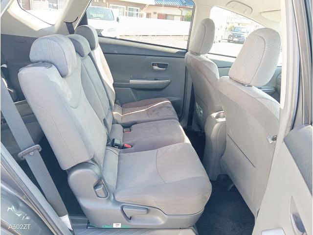 プリウスアルファ G 7人乗り クルコン LEDヘッド 前フォグ 純正ナビ Bluetooth フルセグ バックカメラ USB CD DVD プッシュスタート スマートキー 純正アルミ 禁煙車(46枚目)