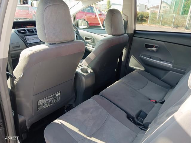 プリウスアルファ G 7人乗り クルコン LEDヘッド 前フォグ 純正ナビ Bluetooth フルセグ バックカメラ USB CD DVD プッシュスタート スマートキー 純正アルミ 禁煙車(50枚目)