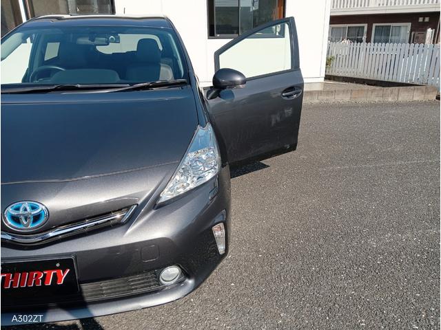 プリウスアルファ G 7人乗り クルコン LEDヘッド 前フォグ 純正ナビ Bluetooth フルセグ バックカメラ USB CD DVD プッシュスタート スマートキー 純正アルミ 禁煙車(62枚目)