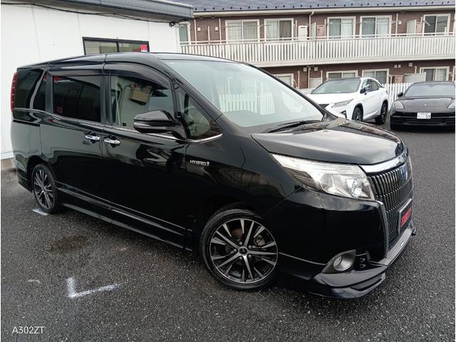 エスクァイア ハイブリッドGi 7人乗り TRDエアロ フリップダウンモニター 両側電動スラ レザーシート シートヒーター クルコン 純正ナビ フルセグ Bluetooth CD DVD ETC LEDヘッド 衝突軽減ブレ 禁煙車(7枚目)