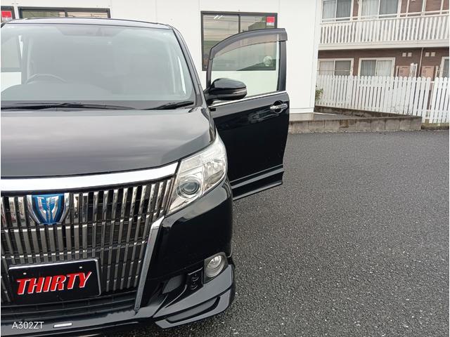 エスクァイア ハイブリッドGi 7人乗り TRDエアロ フリップダウンモニター 両側電動スラ レザーシート シートヒーター クルコン 純正ナビ フルセグ Bluetooth CD DVD ETC LEDヘッド 衝突軽減ブレ 禁煙車(62枚目)