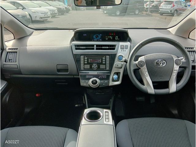 プリウスアルファ Sツーリングセレクション 禁煙車 純正エアロ LEDヘッドライト 前フォグ USB AUX 純正アルミ PUSHスタート スマートキー オートライト(14枚目)