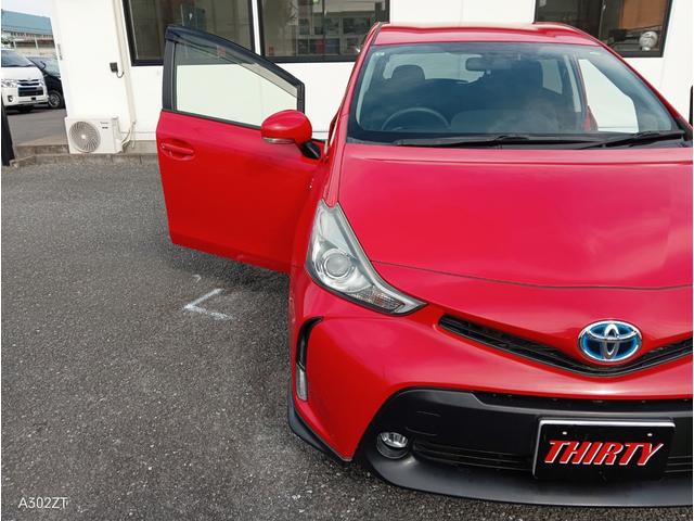 プリウスアルファ Sツーリングセレクション 禁煙車 純正エアロ LEDヘッドライト 前フォグ USB AUX 純正アルミ PUSHスタート スマートキー オートライト(51枚目)