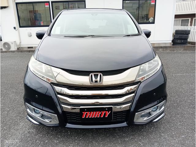 オデッセイ アブソルート・ＥＸ　フリップダウンモニター　アダプティブクルーズ　ＢＳＭ　バックカメラ　電動シート　前後ドラレコ　障害物センサー　サイドステップガーニッシュ　メッキフォグガーニッシュ　両側電動スライド１８インチ純正アルミ（5枚目）