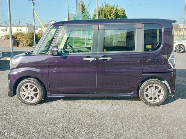 タント カスタムRS SA スマートアシスト 両側パワースライドドア ターボ スマートキー 純正ナビ ミラクルオープンドア CD/DVD再生 Bluetooth 禁煙車 衝突回避支援ブレーキ 衝突警告機能 誤発信抑制制御(8枚目)