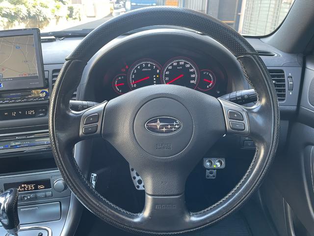 レガシィB4 ブリッツェン2005モデル 専用前後バンパー フロントグリル 専用ブラック本革シート シートヒーター 専用フロアカーペット 専用サイドシルプレート ブラックルーフトリム パナソニックストラーダナビ バックカメラ 社外17AW(34枚目)