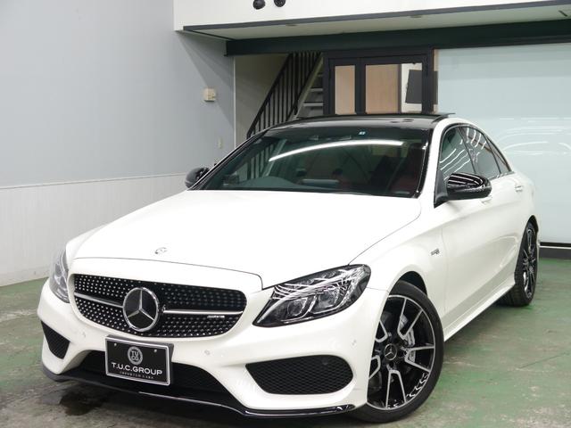 C43 4M EXクルP 1オナ 赤革 パノラマR 2年保証(7枚目)