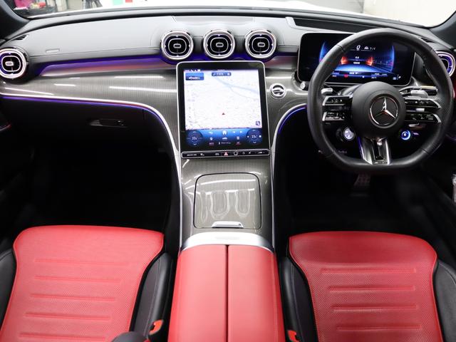 Cクラス C43 4マチック 現行 RSP 赤/黒革 パノラマSR 純正ナビ TV ブルメスターS Carplay LEDハイパフォ AMGリアルパフォーマンスサウンド AMG強化ブレーキ AMGエアロ&19インチAW 2年保証(2枚目)