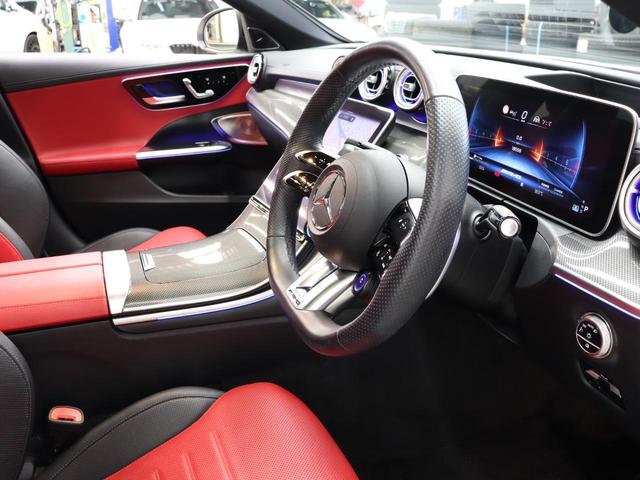 Cクラス C43 4マチック 現行 RSP 赤/黒革 パノラマSR 純正ナビ TV ブルメスターS Carplay LEDハイパフォ AMGリアルパフォーマンスサウンド AMG強化ブレーキ AMGエアロ&19インチAW 2年保証(6枚目)