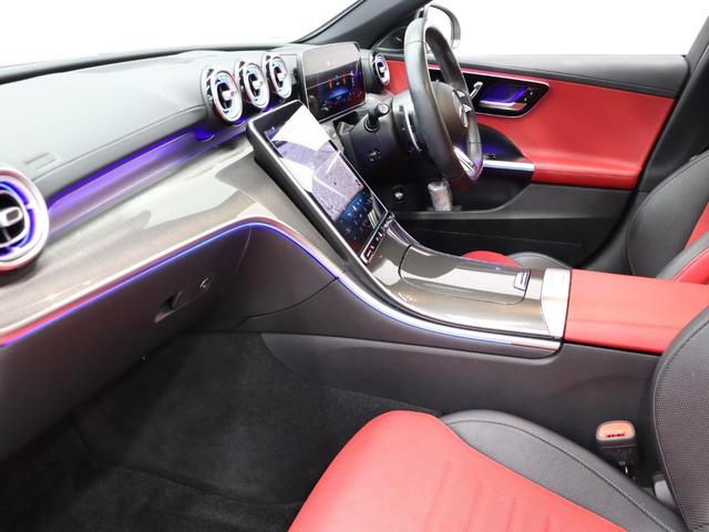 Cクラス C43 4マチック 現行 RSP 赤/黒革 パノラマSR 純正ナビ TV ブルメスターS Carplay LEDハイパフォ AMGリアルパフォーマンスサウンド AMG強化ブレーキ AMGエアロ&19インチAW 2年保証(18枚目)