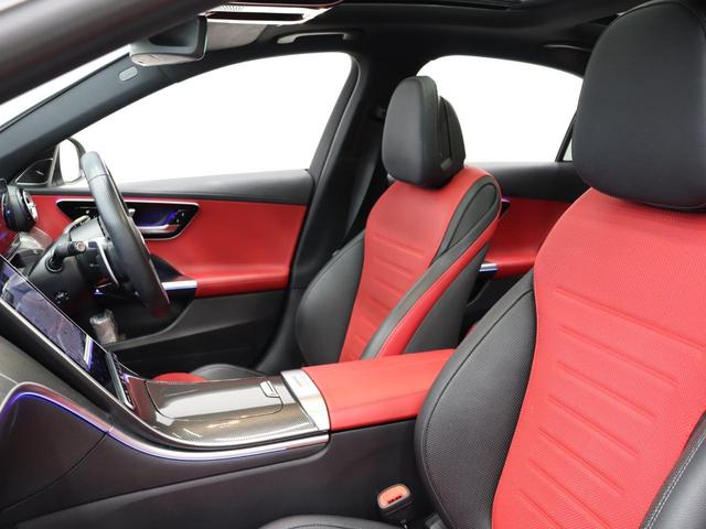 Cクラス C43 4マチック 現行 RSP 赤/黒革 パノラマSR 純正ナビ TV ブルメスターS Carplay LEDハイパフォ AMGリアルパフォーマンスサウンド AMG強化ブレーキ AMGエアロ&19インチAW 2年保証(19枚目)