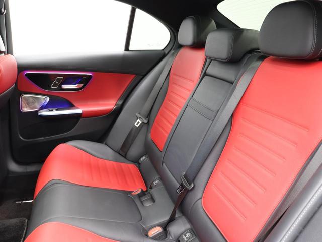 Cクラス C43 4マチック 現行 RSP 赤/黒革 パノラマSR 純正ナビ TV ブルメスターS Carplay LEDハイパフォ AMGリアルパフォーマンスサウンド AMG強化ブレーキ AMGエアロ&19インチAW 2年保証(20枚目)