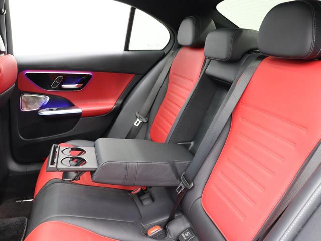 Cクラス C43 4マチック 現行 RSP 赤/黒革 パノラマSR 純正ナビ TV ブルメスターS Carplay LEDハイパフォ AMGリアルパフォーマンスサウンド AMG強化ブレーキ AMGエアロ&19インチAW 2年保証(21枚目)