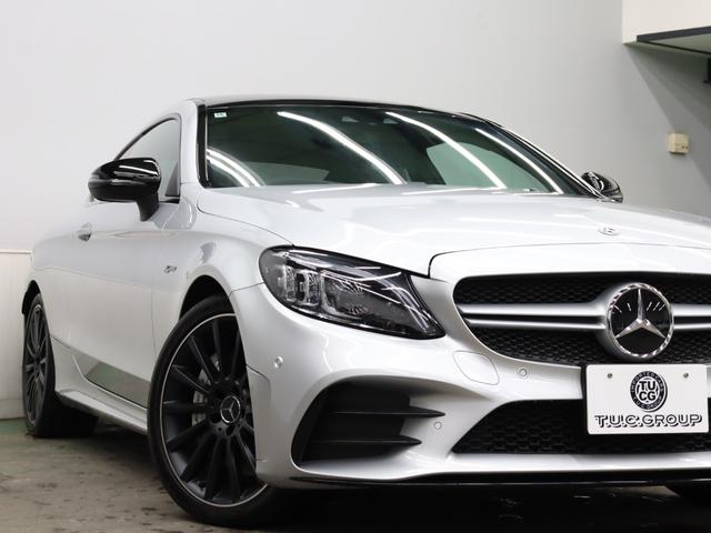 Cクラス C43 4マチッククーペ レーダーSP 黒革 ヒーター パノラマSR ナビTV ブルメS Carplay Bカメ HUD LEDヘッドライト 自動Rゲート AMGスタイリング AMGエグゾースト AMG19インチAW 2年保証(35枚目)
