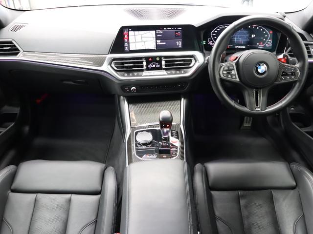 M4 M4クーペ コンペティション M xDrive 現行 パーキング&ドライブングA 黒革 ベンチレーター 純正ナビTV harman/kardon 360カメラ カーボンインテリア Mブレーキシステム Mエアロ M19&20インチAW 2年保証付(2枚目)