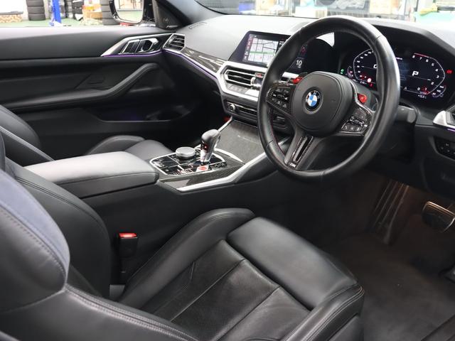 M4 M4クーペ コンペティション M xDrive 現行 パーキング&ドライブングA 黒革 ベンチレーター 純正ナビTV harman/kardon 360カメラ カーボンインテリア Mブレーキシステム Mエアロ M19&20インチAW 2年保証付(6枚目)