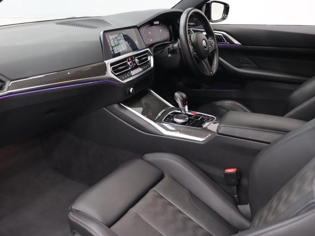 M4 M4クーペ コンペティション M xDrive 現行 パーキング&ドライブングA 黒革 ベンチレーター 純正ナビTV harman/kardon 360カメラ カーボンインテリア Mブレーキシステム Mエアロ M19&20インチAW 2年保証付(18枚目)