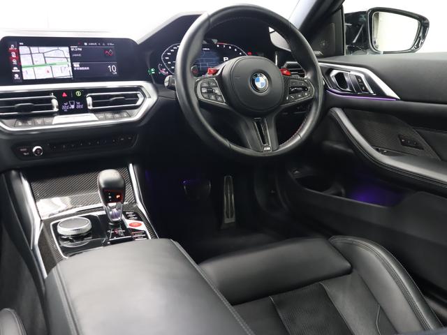 M4 M4クーペ コンペティション M xDrive 現行 パーキング&ドライブングA 黒革 ベンチレーター 純正ナビTV harman/kardon 360カメラ カーボンインテリア Mブレーキシステム Mエアロ M19&20インチAW 2年保証付(26枚目)