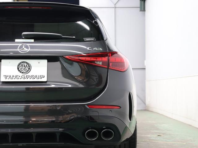 Ｃクラスステーションワゴン Ｃ４３　４マチック　１オナ　黒革　ベンチレーター　パノラマＳＲ　純正ナビ　フルセグ　ブルメスターＳ　ＨＵＤ　３６０カメラ　ＡＭＧサスペンション　ＡＭＧリアルパフォーマンスサウンド　ＡＭＧエアロ＆１９インチＡＷ　２年保証付（34枚目）