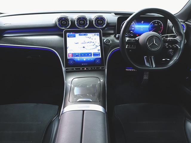 Cクラス C220 d アバンギャルド リアアクスルステアリング AMGライン ベーシックパッケージ Bluetooth接続 ETC LEDヘッドライト TV アイドリングストップ クルーズコントロール コネクテッド機能 サイドカメラ シートヒーター トランクスルー(12枚目)