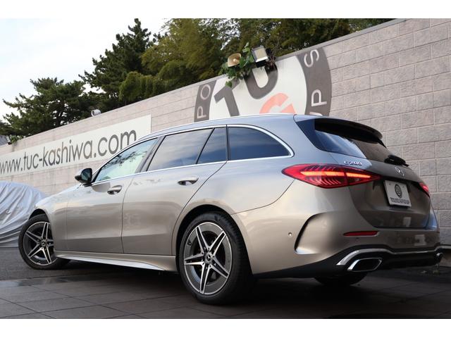 Cクラスステーションワゴン C200ステーションワゴンアバンギャルドAMGライP 1オーナー レーダーP レザーエクスクルーシブP ベーシックP パノラマSR シエナブラウン革 シートヒーター MBUX ARナビTV 電動Rゲート 360度カメラ HUD AMG18AW 2年保証(6枚目)