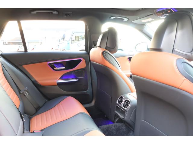 Cクラスステーションワゴン C200ステーションワゴンアバンギャルドAMGライP 1オーナー レーダーP レザーエクスクルーシブP ベーシックP パノラマSR シエナブラウン革 シートヒーター MBUX ARナビTV 電動Rゲート 360度カメラ HUD AMG18AW 2年保証(29枚目)