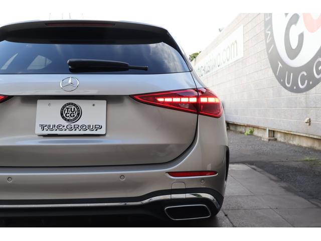 Cクラスステーションワゴン C200ステーションワゴンアバンギャルドAMGライP 1オーナー レーダーP レザーエクスクルーシブP ベーシックP パノラマSR シエナブラウン革 シートヒーター MBUX ARナビTV 電動Rゲート 360度カメラ HUD AMG18AW 2年保証(30枚目)