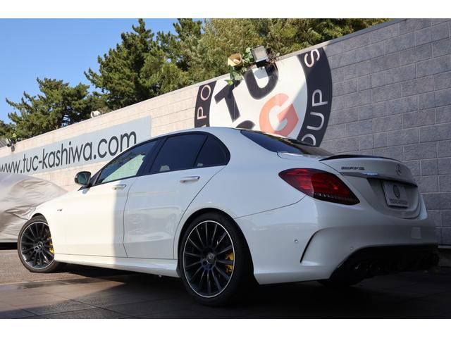 Cクラス C43 4マチック 後期 レーダーP ナイトP エアバランスP パノラマSR ブラック革シート シートH ナビTV AppleCarPlay ブルメスター フットトランクOP HUD KW車高調 AMG19AW 2年保証(6枚目)