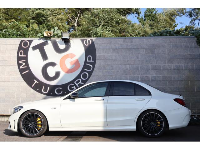 Cクラス C43 4マチック 後期 レーダーP ナイトP エアバランスP パノラマSR ブラック革シート シートH ナビTV AppleCarPlay ブルメスター フットトランクOP HUD KW車高調 AMG19AW 2年保証(20枚目)
