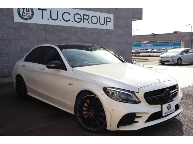 Cクラス C43 4マチック 後期 レーダーP ナイトP エアバランスP パノラマSR ブラック革シート シートH ナビTV AppleCarPlay ブルメスター フットトランクOP HUD KW車高調 AMG19AW 2年保証(22枚目)