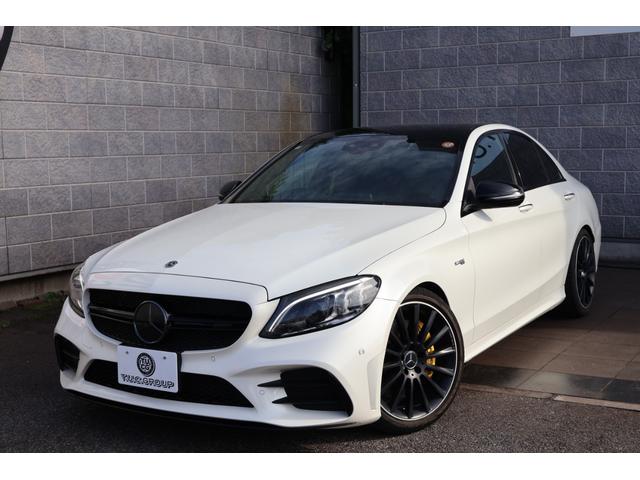Cクラス C43 4マチック 後期 レーダーP ナイトP エアバランスP パノラマSR ブラック革シート シートH ナビTV AppleCarPlay ブルメスター フットトランクOP HUD KW車高調 AMG19AW 2年保証(26枚目)