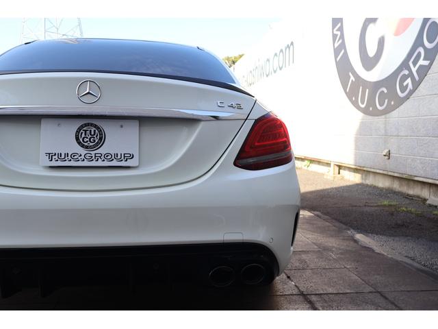 Cクラス C43 4マチック 後期 レーダーP ナイトP エアバランスP パノラマSR ブラック革シート シートH ナビTV AppleCarPlay ブルメスター フットトランクOP HUD KW車高調 AMG19AW 2年保証(30枚目)