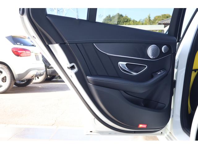Cクラス C43 4マチック 後期 レーダーP ナイトP エアバランスP パノラマSR ブラック革シート シートH ナビTV AppleCarPlay ブルメスター フットトランクOP HUD KW車高調 AMG19AW 2年保証(32枚目)