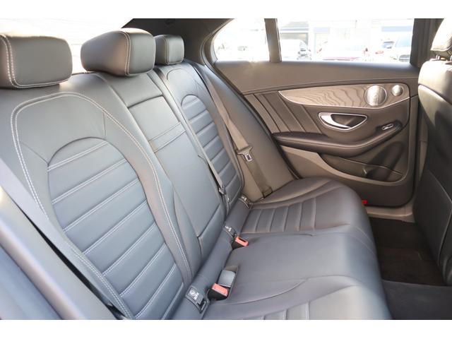 Cクラス C43 4マチック 後期 レーダーP ナイトP エアバランスP パノラマSR ブラック革シート シートH ナビTV AppleCarPlay ブルメスター フットトランクOP HUD KW車高調 AMG19AW 2年保証(36枚目)
